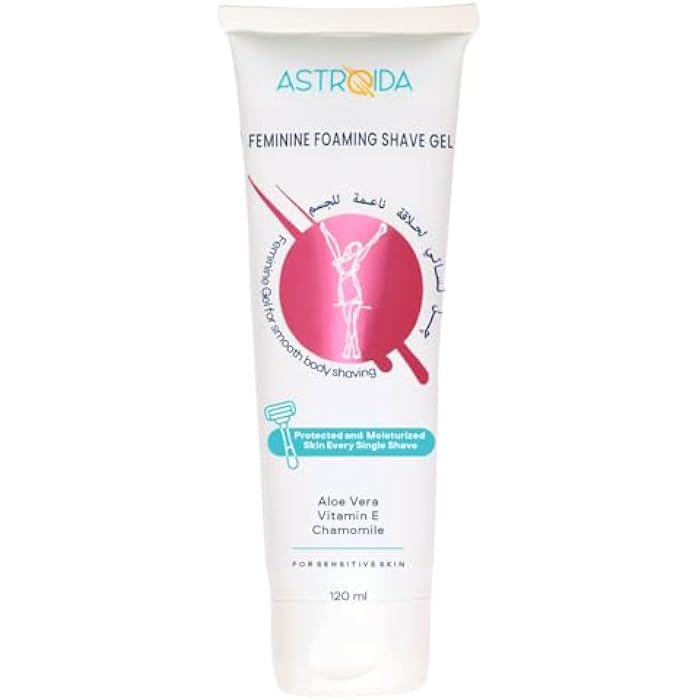 Astroida Feminine Foaming Shave Gel 120ml with Protected and Moisturized Skin Every Single Shave - Image 2